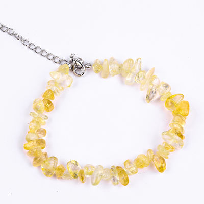Verstellbarer Naturstein Unregelmäßige Chips Kiesstein Armband Heilenergie Schmuck
