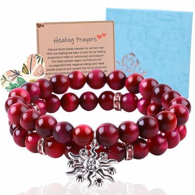 Handgefertigt 8mm Tiger Eye Naturgemäuste Armband 4/6/8/10/12mm