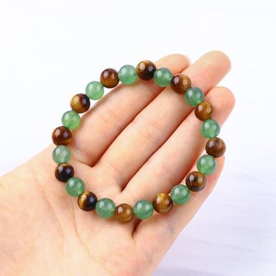 Handgefertigte elastische Heilstein-Kristall-Armbänder für positive Energie