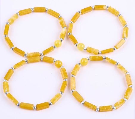 3mm/8mm/13mm Rechteckige Perle Heilende Energie Kristall Edelstein Armband
