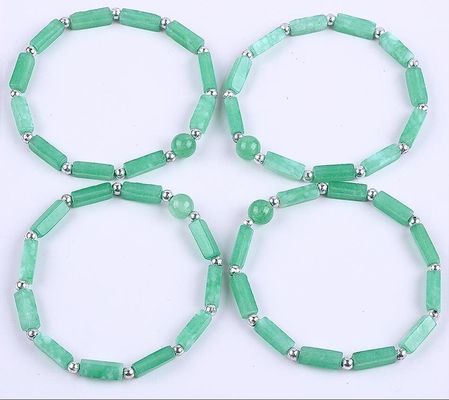 3mm/8mm/13mm Rechteckige Perle Heilende Energie Kristall Edelstein Armband