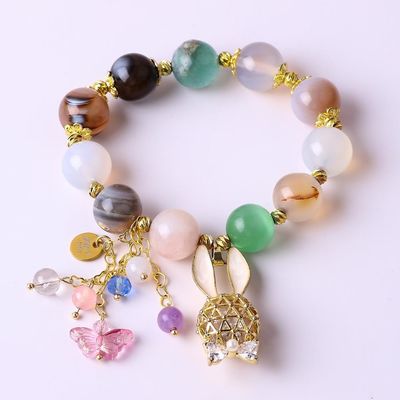 Heilende Kraft 10mm Edelstein Perlen runden Armbänder mit schönen Zauber