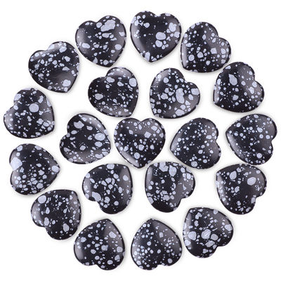Nützliche Schneeflocken Obsidian Herzförmige Steine Kristalle