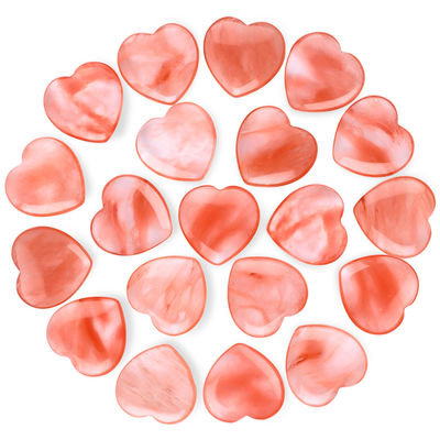 20 mm Wassermelone Polsterter Stein Quarz Herzförmige Rose Quarz Kristall