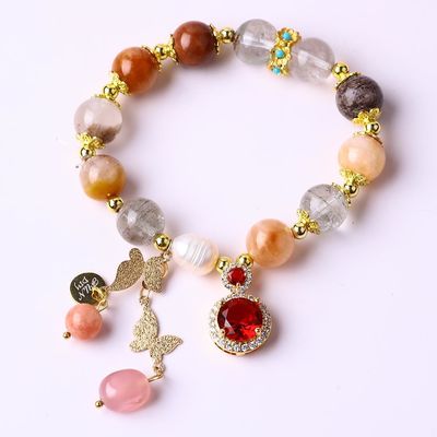 Handgefertigt Heilende Energie 10mm Perlen Armband Edelstein Stretch Armband