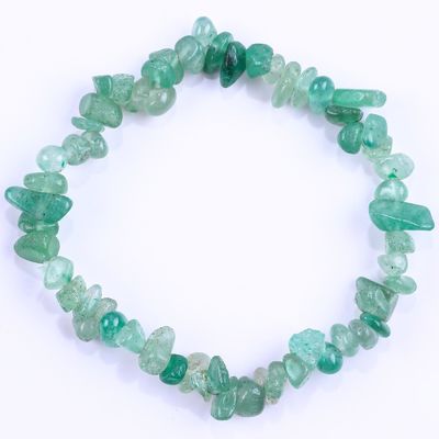 Unregelmäßige Schotterschotter Heilende Energie Chakra Naturstein Armband OEM ODM
