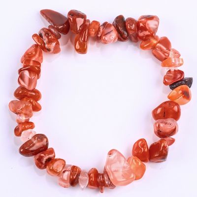 Unregelmäßige Schotterschotter Heilende Energie Chakra Naturstein Armband OEM ODM