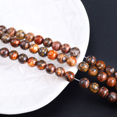 8mm Natur Leoparden Haut Edelstein Perlen Heilende Kristallstein Perlen für Schmuckherstellung