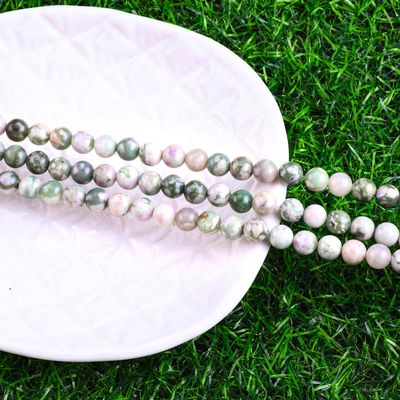 Lucky Jade Runde Perle Naturkristall Edelstein verschiedene Perlengröße Locker Perlenstränge für DIY Schmuckherstellung