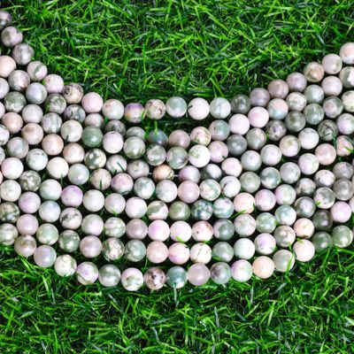 Lucky Jade Runde Perle Naturkristall Edelstein verschiedene Perlengröße Locker Perlenstränge für DIY Schmuckherstellung