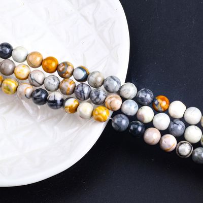 8mm natürliche Picasso Edelstein Perlen Heilende Kristallstein Perlen für Schmuck