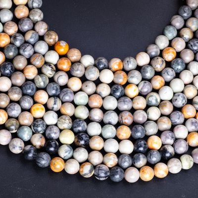 8mm natürliche Picasso Edelstein Perlen Heilende Kristallstein Perlen für Schmuck