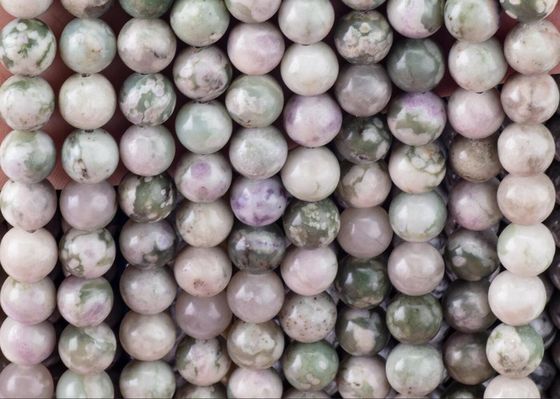 Lucky Jade Runde Perle Naturkristall Edelstein verschiedene Perlengröße Locker Perlenstränge für DIY Schmuckherstellung