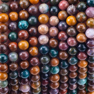 8mm Natur Ozean Stein Edelstein Perlen Heilende Kristallstein Perlen für Schmuckherstellung