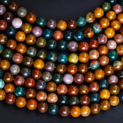 8mm Natur Ozean Stein Edelstein Perlen Heilende Kristallstein Perlen für Schmuckherstellung