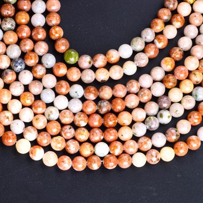 8 mm Rot Pflaumenblüten Edelstein Heilende Kristallstein Perlen für Schmuckherstellung