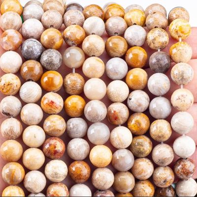 Chrysanthe Stein Runde Perle Naturkristall Edelstein Locker Perlensträhnen für DIY Schmuckherstellung