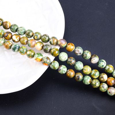 Kambaba Jasper Runde Perle Naturkristall Edelstein Loose Perlenstränge für die DIY Schmuckherstellung