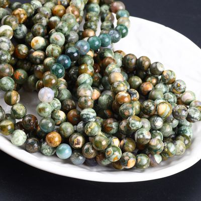 Kambaba Jasper Runde Perle Naturkristall Edelstein Loose Perlenstränge für die DIY Schmuckherstellung