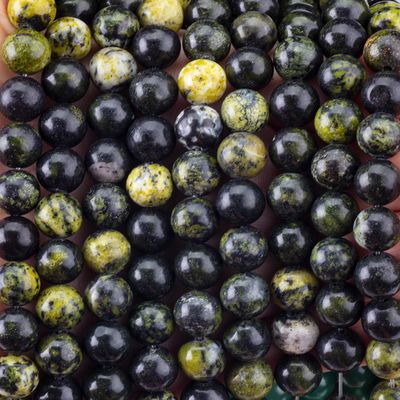 Serpentine Jade Round Bead Naturkristall Edelstein Loose Bead Strands für DIY Schmuckherstellung
