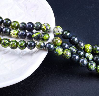 Serpentine Jade Round Bead Naturkristall Edelstein Loose Bead Strands für DIY Schmuckherstellung