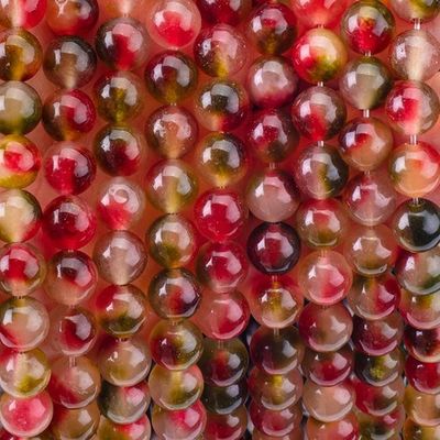 8 mm klares Blumenagath Stein Edelstein Heilende Kristallstein Perlen für Schmuckherstellung