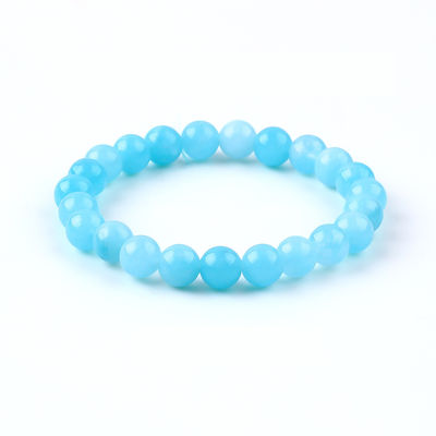 Heilstein Armbänder Aquamarin Heilband Party Schmuck OEM