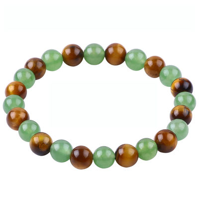 Handgefertigte elastische Heilstein-Kristall-Armbänder für positive Energie