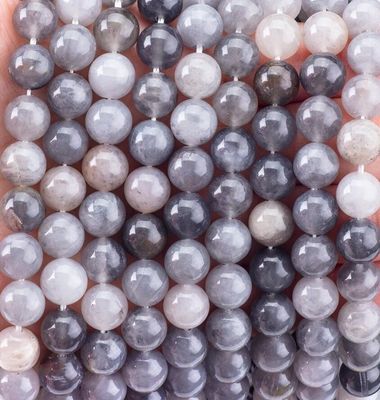 Graue Wolkenquarz Loose Bead Strands Semi-Edelstein Naturkristall Edelstein für DIY Schmuckherstellung