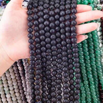 8mm vulkanische Edelstein Perlen Heilende Kristallstein Perlen für Schmuck