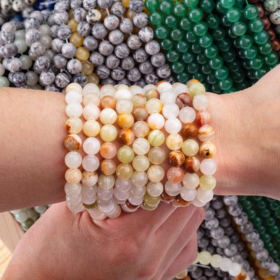 8mm afghanische Jade Edelstein Perlen Heilende Kristallstein Perlen für Schmuckherstellung