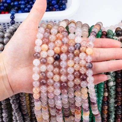 Violett Stein Loose Bead Strands 4mm Halbpreisperlen für Party Schmuck
