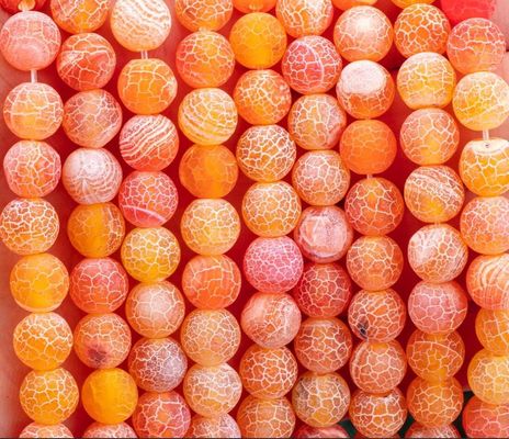 Orange-Agat-Wettered-Loose-Bead-Strands 2mm Halbpreis-Perlen