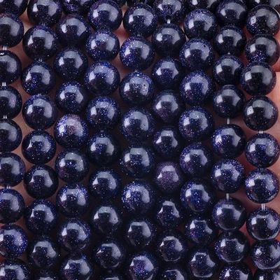 8mm Blaue Sandstein Perlen Heilende Kristallstein Perlen für Schmuck