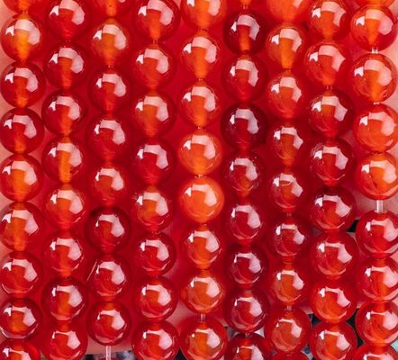 Rote Achat 8 mm Naturkarnelien Edelstein Runde Perlen für Party Schmuck