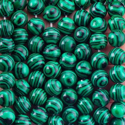 8mm Malachit Edelstein Perlen Heilende Kristallstein Perlen für Schmuck