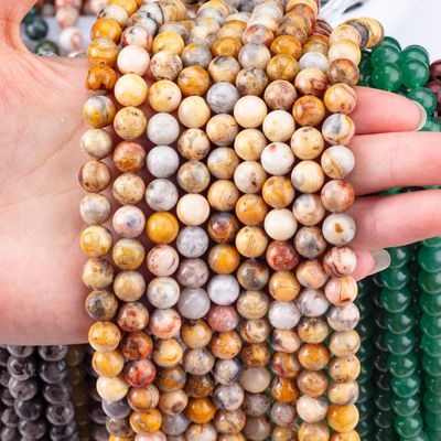 8mm Verrückte Spitze Achat Edelstein Perlen Heilende Kristallstein Perlen für Schmuckherstellung