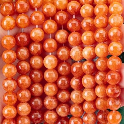 8MM Kristalldunklerrot Aventurin Heilstein Gemsotne Runde Locker Perlen für handgefertigten Schmuck