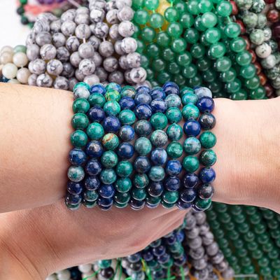 8mm farbenfrohe Lapis Lazuli Edelstein Perlen Heilende Kristallstein Perlen zum Schmuck machen