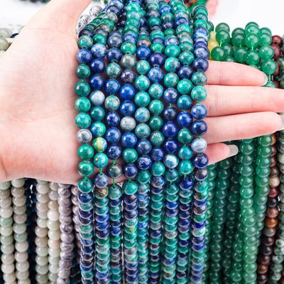 8mm farbenfrohe Lapis Lazuli Edelstein Perlen Heilende Kristallstein Perlen zum Schmuck machen