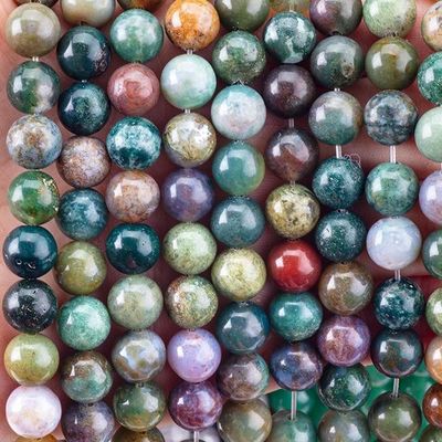 8mm Indische Agate Edelstein Perlen Heilende Kristallstein Perlen für Schmuckherstellung