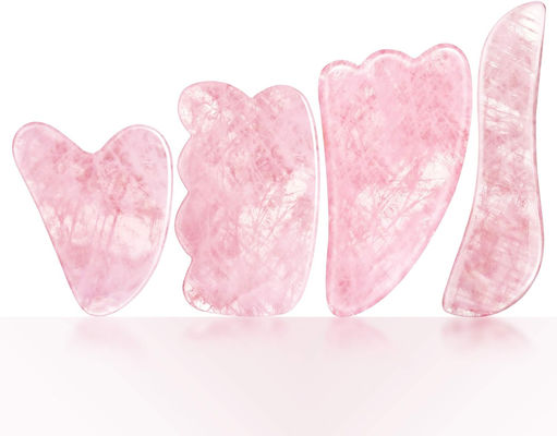 Rose Quarz Natürliche Jade Schablone Jade Stein Gesichts Gua Sha Board Massagetools