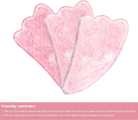 Rose Quarz Natürliche Jade Schablone Jade Stein Gesichts Gua Sha Board Massagetools