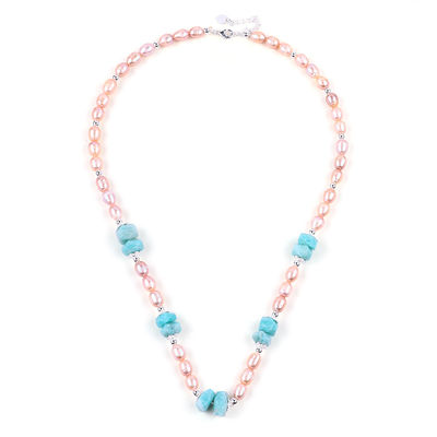 6mm Perle Frischwasser Perlen Halskette Schmuck Heilende Energie