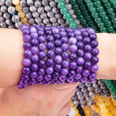 8mm Violet Galaxy Agate Edelstein Perlen Heilende Kristallstein Perlen für Schmuckherstellung
