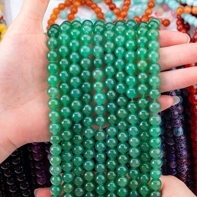 8mm Grün Aventurin Edelstein Perlen Heilende Kristallstein Perlen für Schmuck