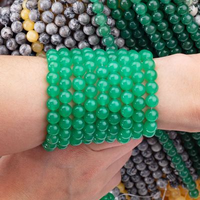 8mm Grün Aventurin Edelstein Perlen Heilende Kristallstein Perlen für Schmuck