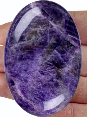 Natürlicher Polierter Amethyst Palmstein Amethyst Taschen Edelstein Amethyst Sorgen Stein Zur Linderung von Stress Heimdekoration