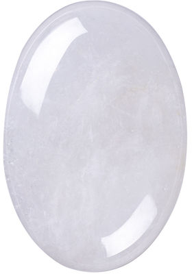 Natürlicher Quarz Palmstein Unisex Oval Quarz Stein für Reiki Energie Chakra Meditation Angstfreigabe