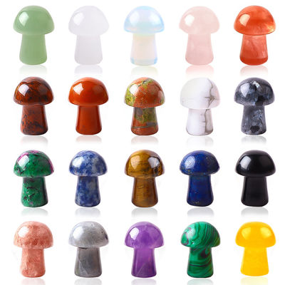 0.8 Zoll / 20mm Edelstein Pilz-förmige Kristalle für DIY Schmuck